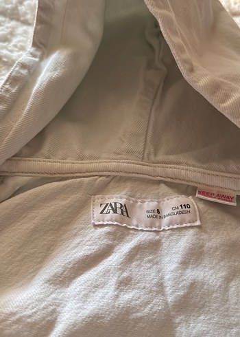 Zara Gri Erkek Çocuk Denim Kapüşonlu Ceket