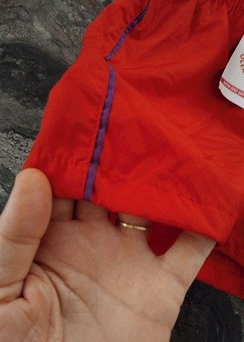 m Beden Kırmızı Mini Kadın deniz Şortu