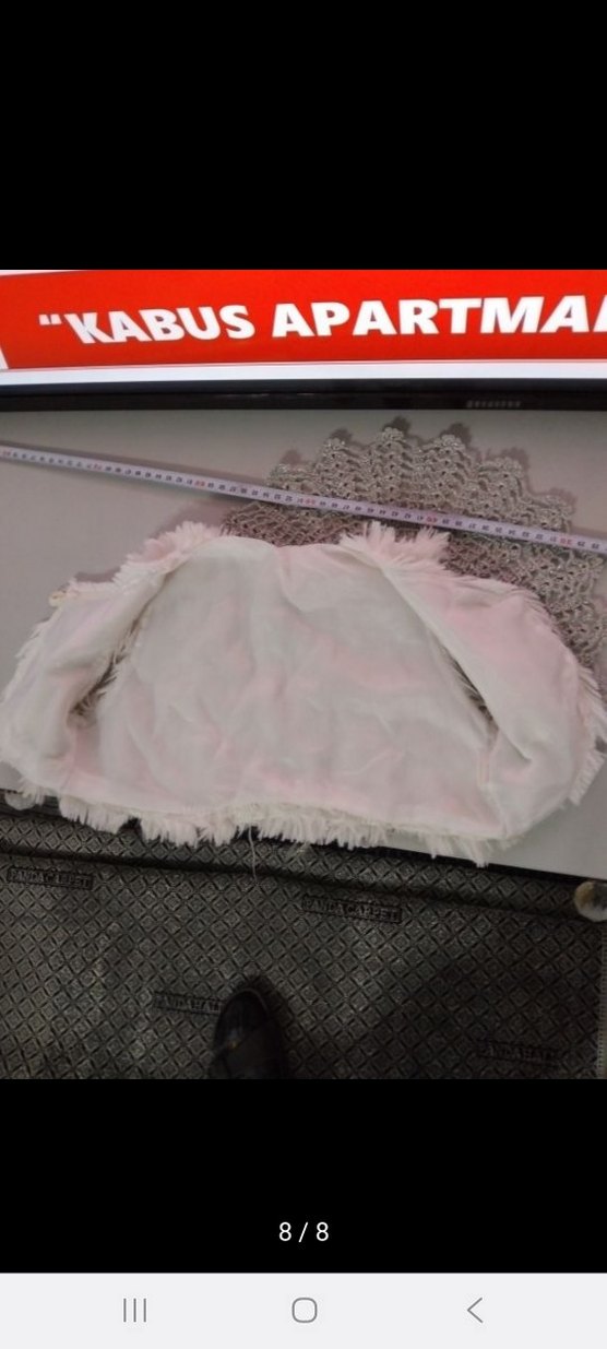 Beyaz Kürklü Kız Çocuk Yelek - Görsel 5