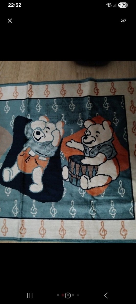 Renkli Baskılı Çocuk odası halı ince - Görsel 2