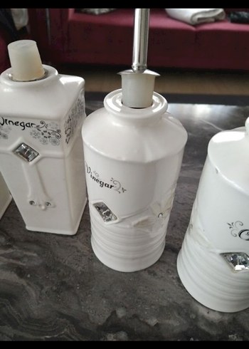 Beyaz Seramik yağdanlık ,sirkelik - Görsel 4