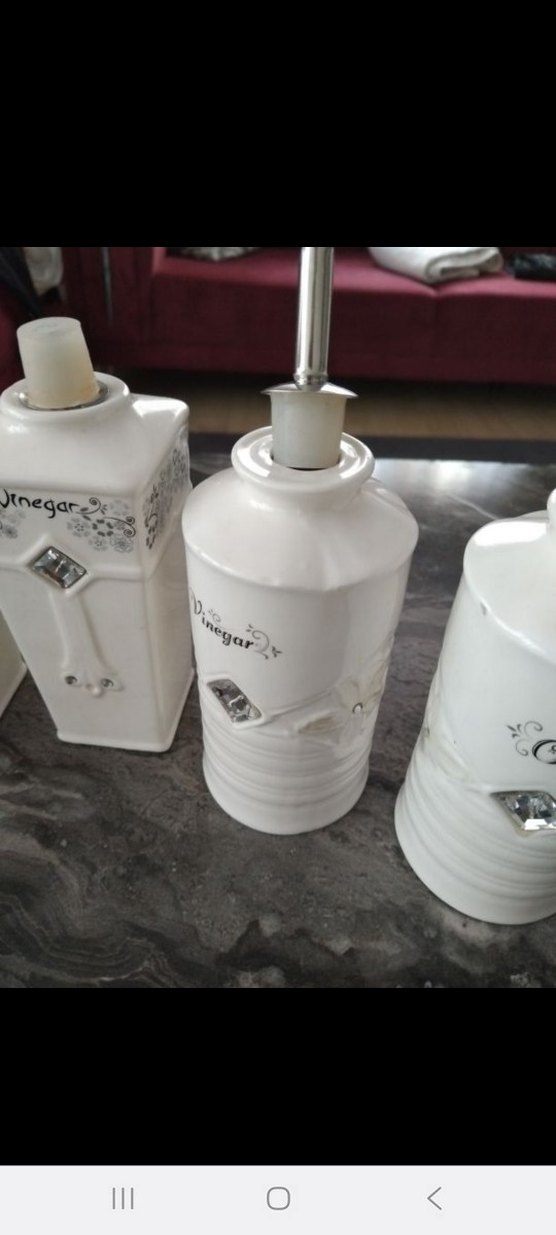 Beyaz Seramik yağdanlık ,sirkelik - Görsel 4