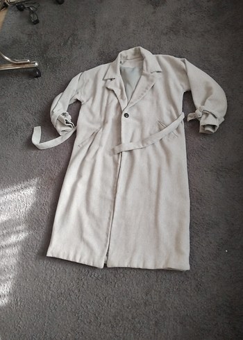 Gri Kuşaklı Uzun Kaban - Görsel 11