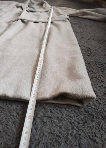 Gri Kuşaklı Uzun Kaban - Görsel 10