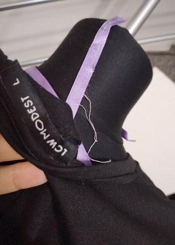 Siyah Gül Desenli Uzun Kollu Triko Tunik - Görsel 6