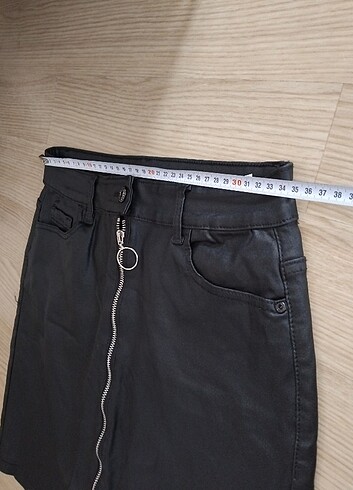 l Beden siyah Renk @@@@L beden jeans etek