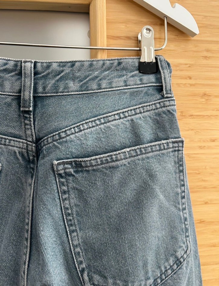 Zara mavi gri renkli wide leg jean - Görsel 4