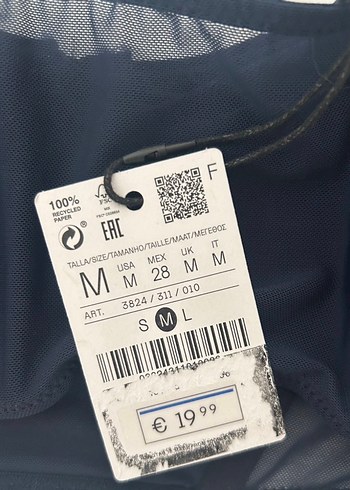 Bershka Lacivert Askılı Straplez Büstiyer - Görsel 4