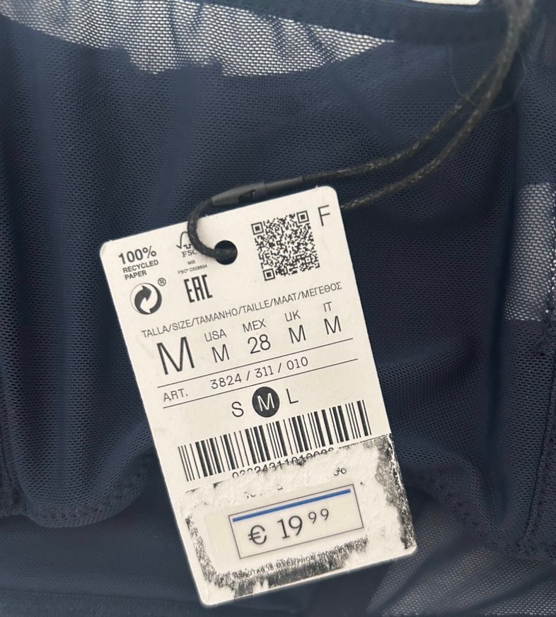 Bershka Lacivert Askılı Straplez Büstiyer - Görsel 4