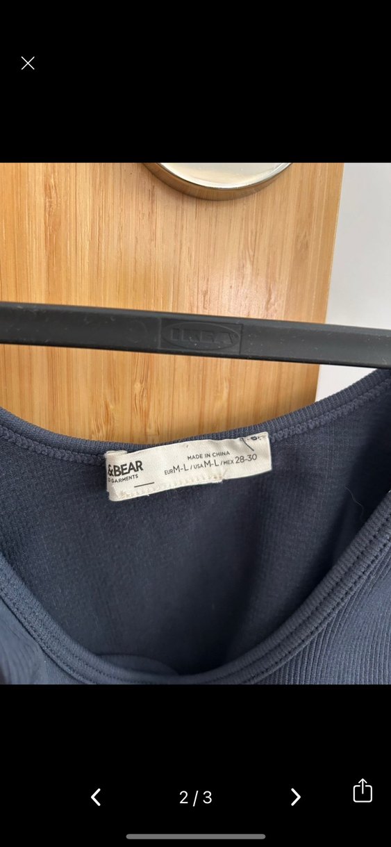 Pull&bear Lacivert Spor Crop - Görsel 2
