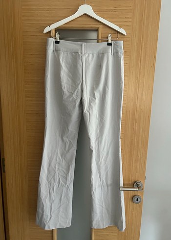 Pull and Bear Gri Flare Kumaş Pantolon - Görsel 3
