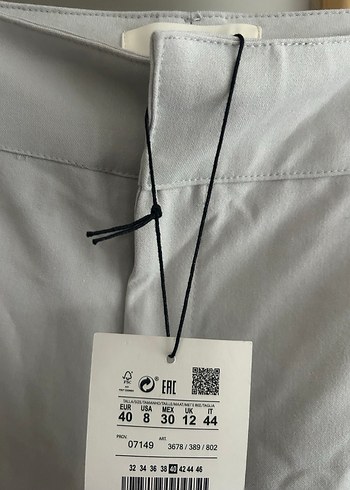 Pull and Bear Gri Flare Kumaş Pantolon - Görsel 4