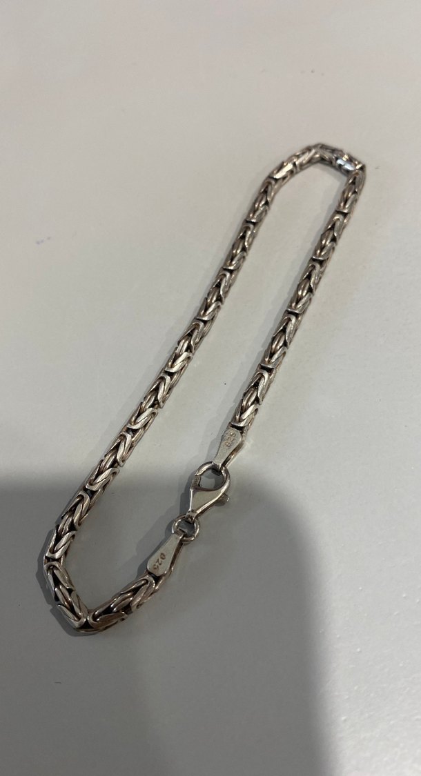 Kral gümüş erkek bileklik 925 ayar - Görsel 2