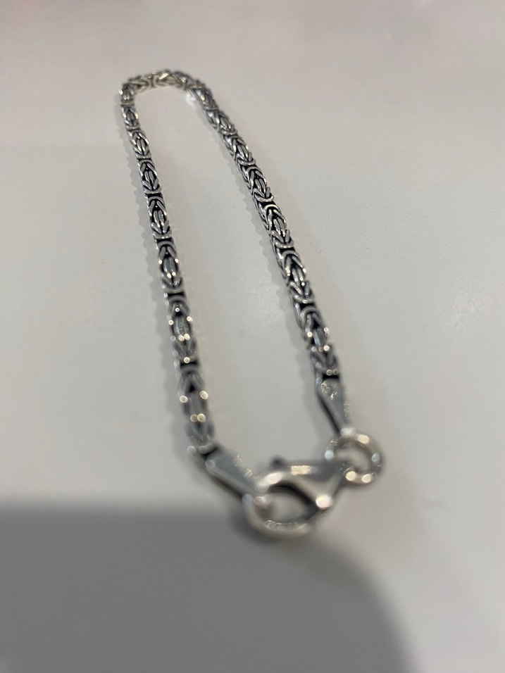 Kral erkek gümüş bileklik - Görsel 2