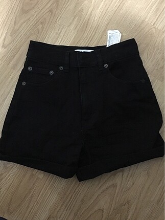 Pull&bear siyah jean şort