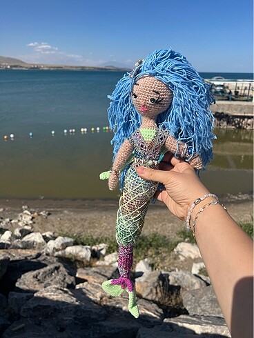 Beden Renk Amigurumi deniz kızı
