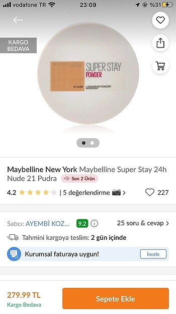 Maybelline Pudra
