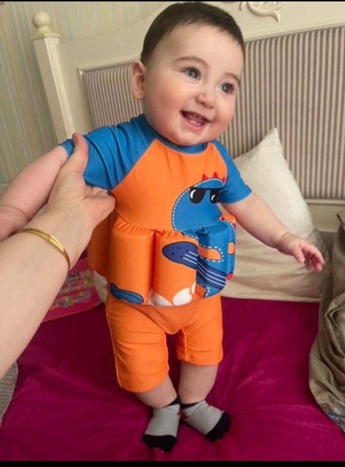 Renkli Dinozor Desenli Erkek Çocuk Mayo - Görsel 2