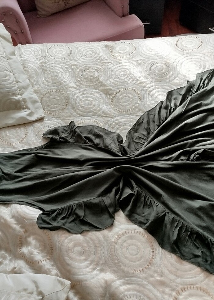 Haki yeşi uzunl tulum - Görsel 2