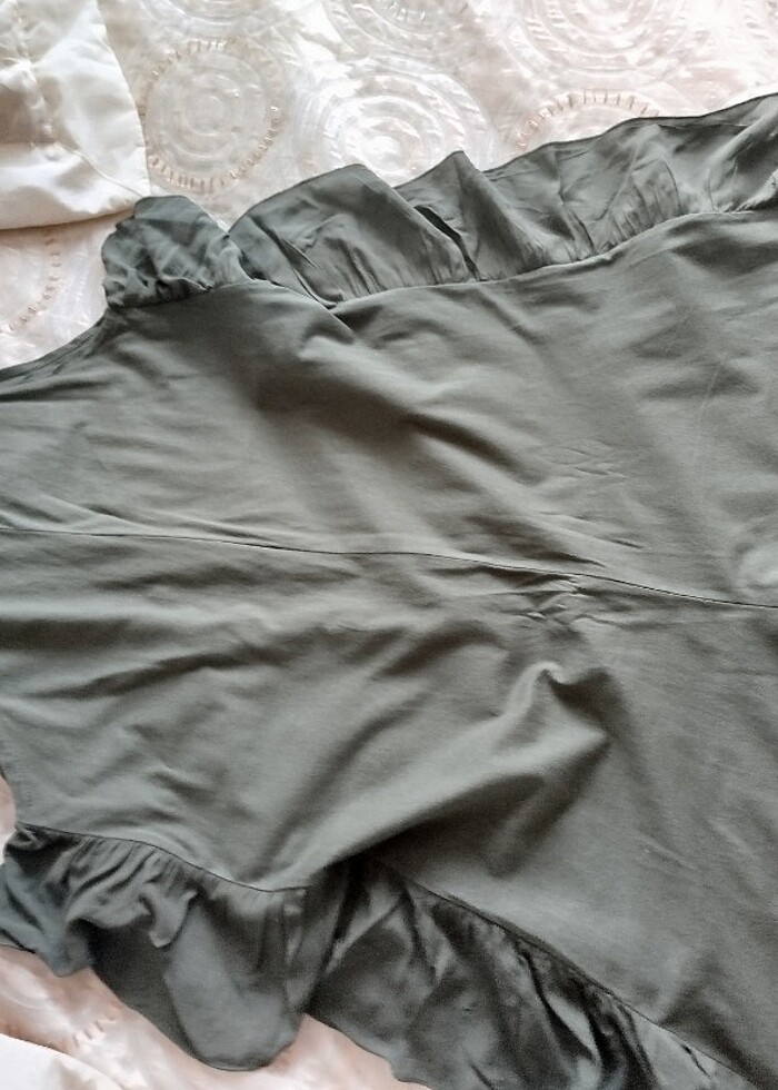 Haki yeşi uzunl tulum - Görsel 4