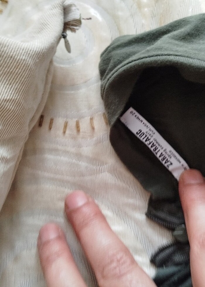 Haki yeşi uzunl tulum - Görsel 5