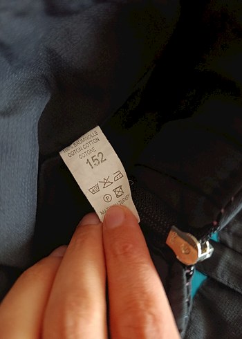 Fermuarlı Mavi Erkek Eşofman Altı - Görsel 3