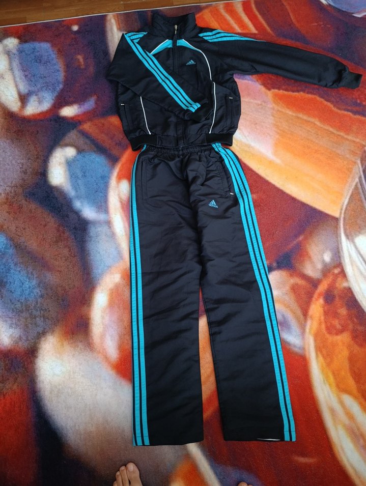 Fermuarlı Mavi Erkek Eşofman Altı - Görsel 2