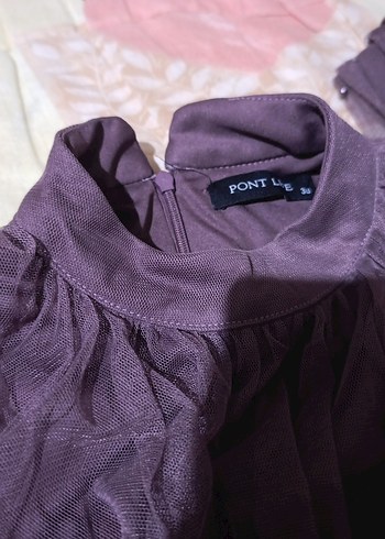 Mor renk abiye - Görsel 3