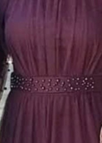 Mor renk abiye - Görsel 4