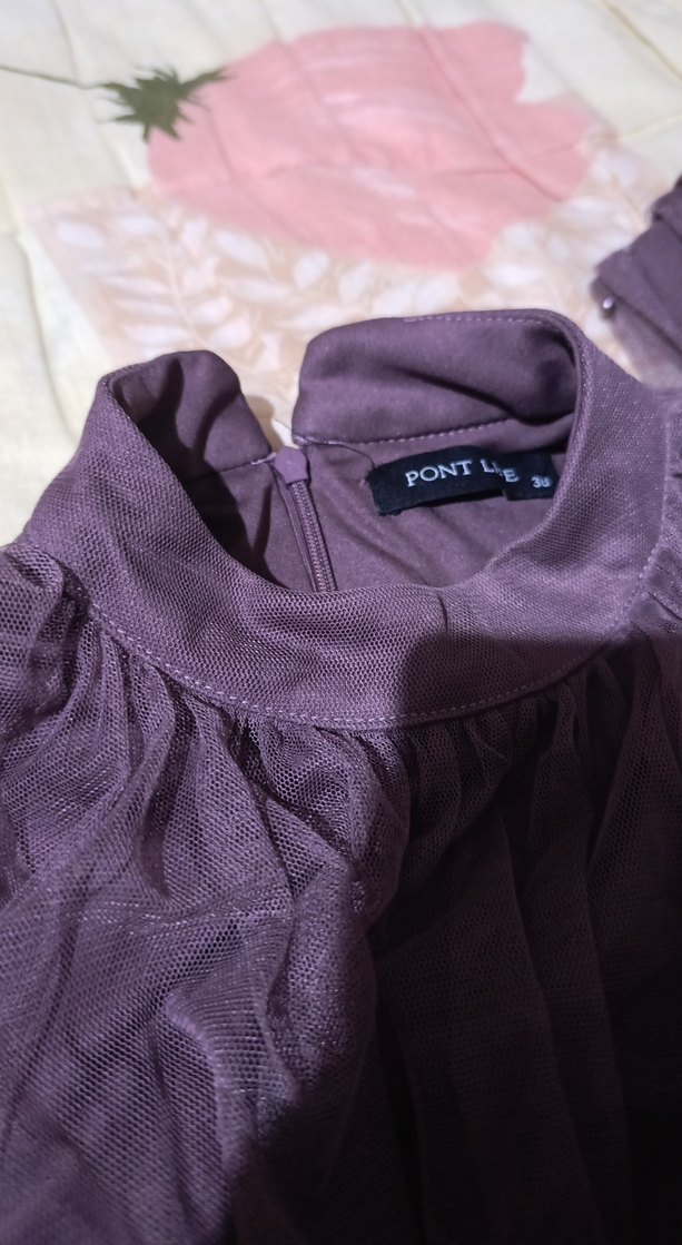 Mor renk abiye - Görsel 3