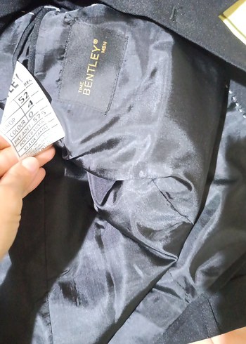 Düz Siyah Erkek Takım Elbise bir kere giydi çok temiz - Görsel 4