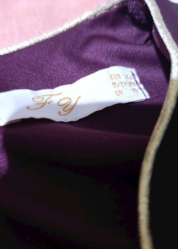 Uzun Mor elbise - Görsel 3