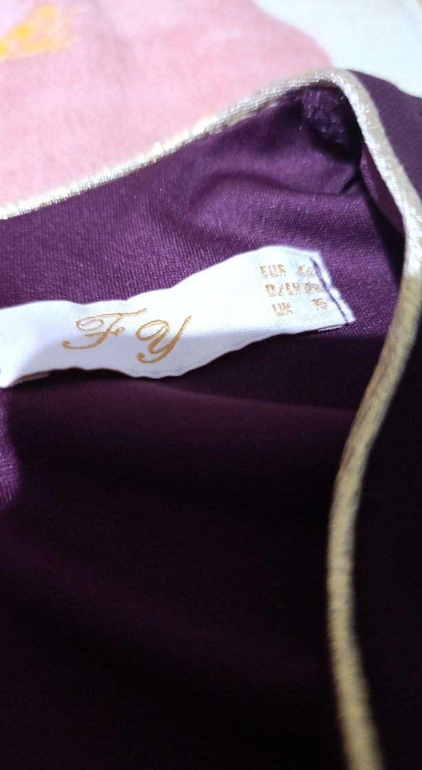 Uzun Mor elbise - Görsel 3