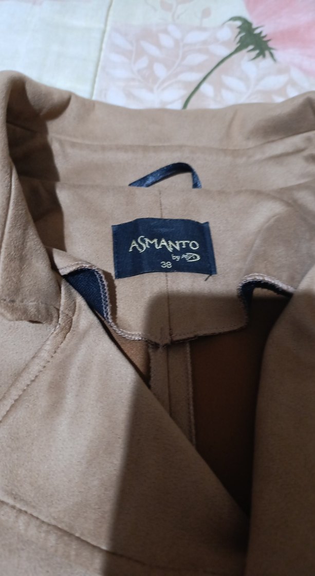 Bej Süet Uzun Kadın Trençkot - Görsel 2