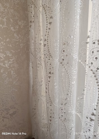 İşlemeli Beyaz Bohem Perde Bu model arıyorum - Görsel 3