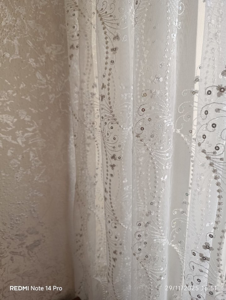İşlemeli Beyaz Bohem Perde Bu model arıyorum - Görsel 3