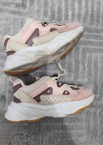 Kız Çocuk Pembe Bağcıklı Spor Ayakkabı - Görsel 2