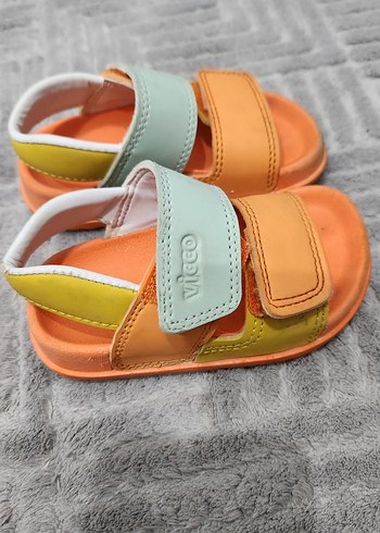 unisex bebek sandalet vicco 21-22 numara Çocuk Renkli Cırtlı - Görsel 3