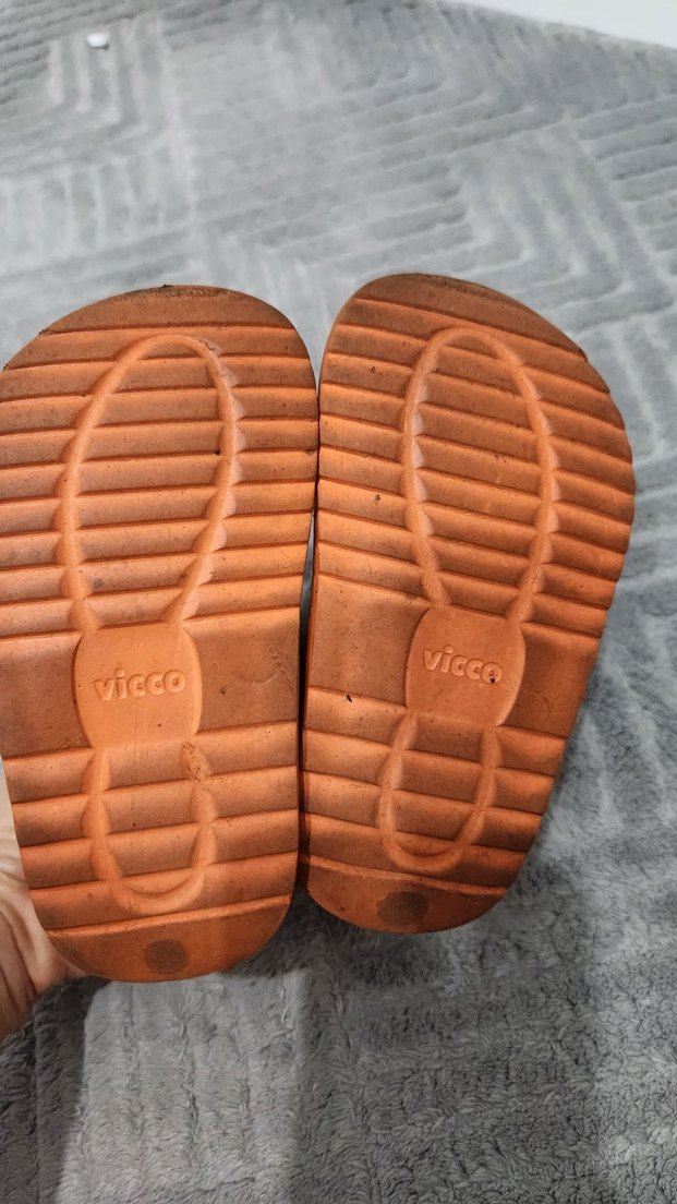unisex bebek sandalet vicco 21-22 numara Çocuk Renkli Cırtlı - Görsel 4