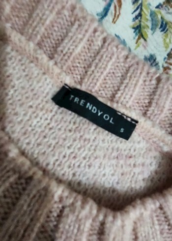 Pembe Müzik Desenli Triko Kadın Kazak - Görsel 2