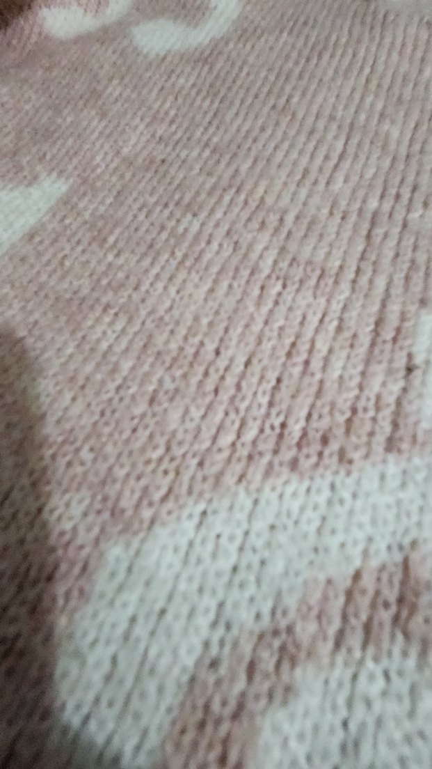 Pembe Müzik Desenli Triko Kadın Kazak - Görsel 3