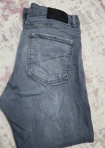 Gri erkek skinny jeans w33 l30 koton - Görsel 3