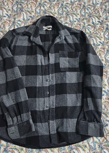 Gri Kareli erkek oduncu gömlek - Görsel 4