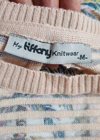 Kadın Bohem Pileli Uzun Kollu Mini Kazak - Görsel 5