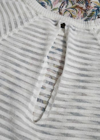 Kadın Bohem Pileli Uzun Kollu Mini Kazak - Görsel 2