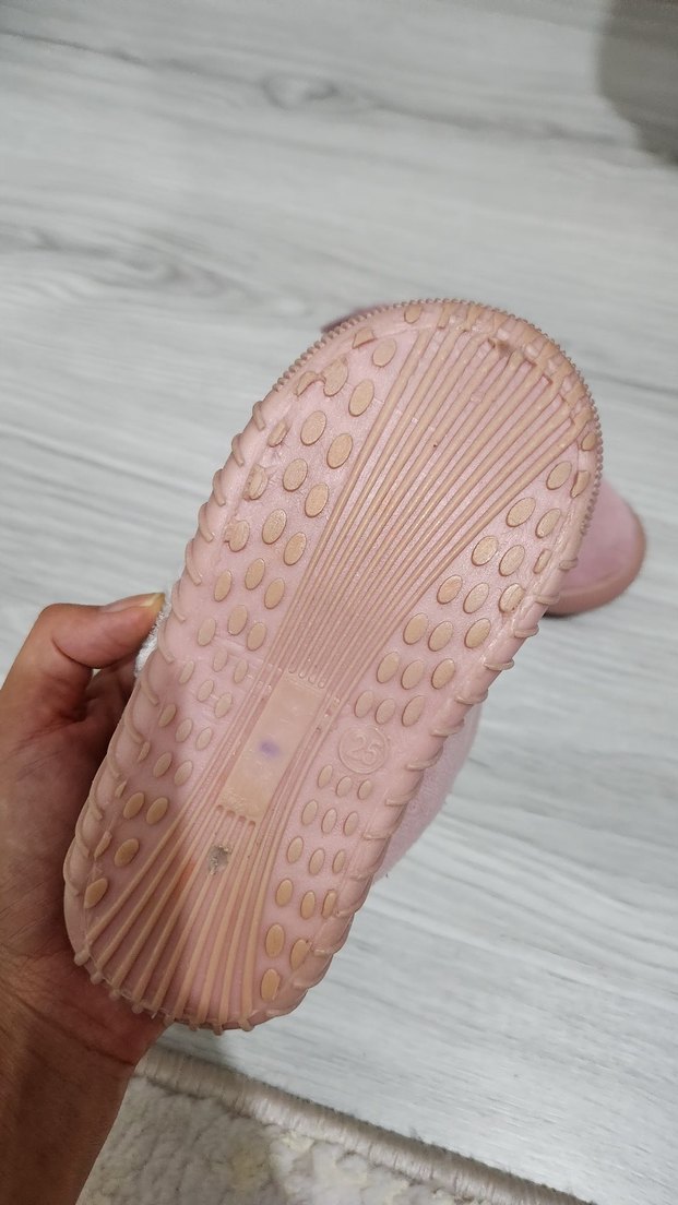 Kız Çocuk Pembe Polar Ev Terliği panduf - Görsel 4