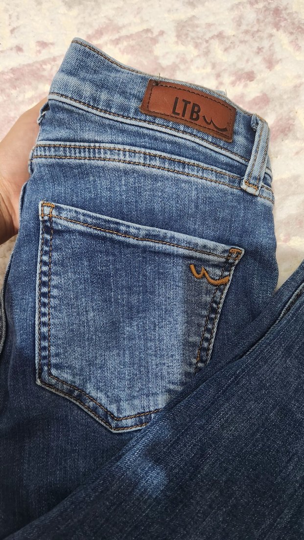 Kadın Mavi slim Fit Kot Pantolon ltb - Görsel 3