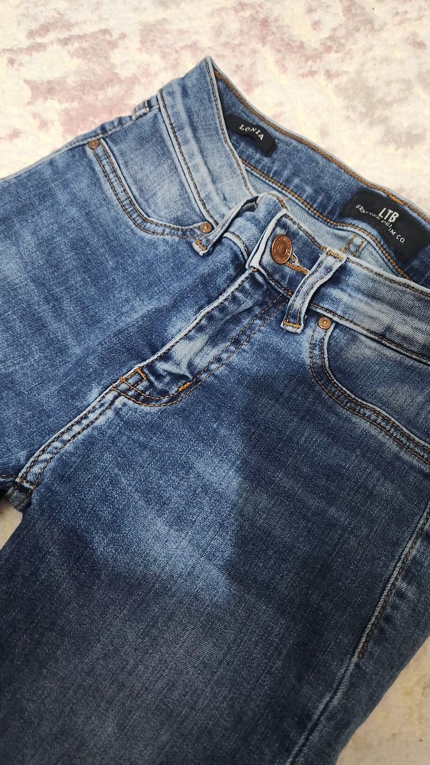 Kadın Mavi slim Fit Kot Pantolon ltb - Görsel 5