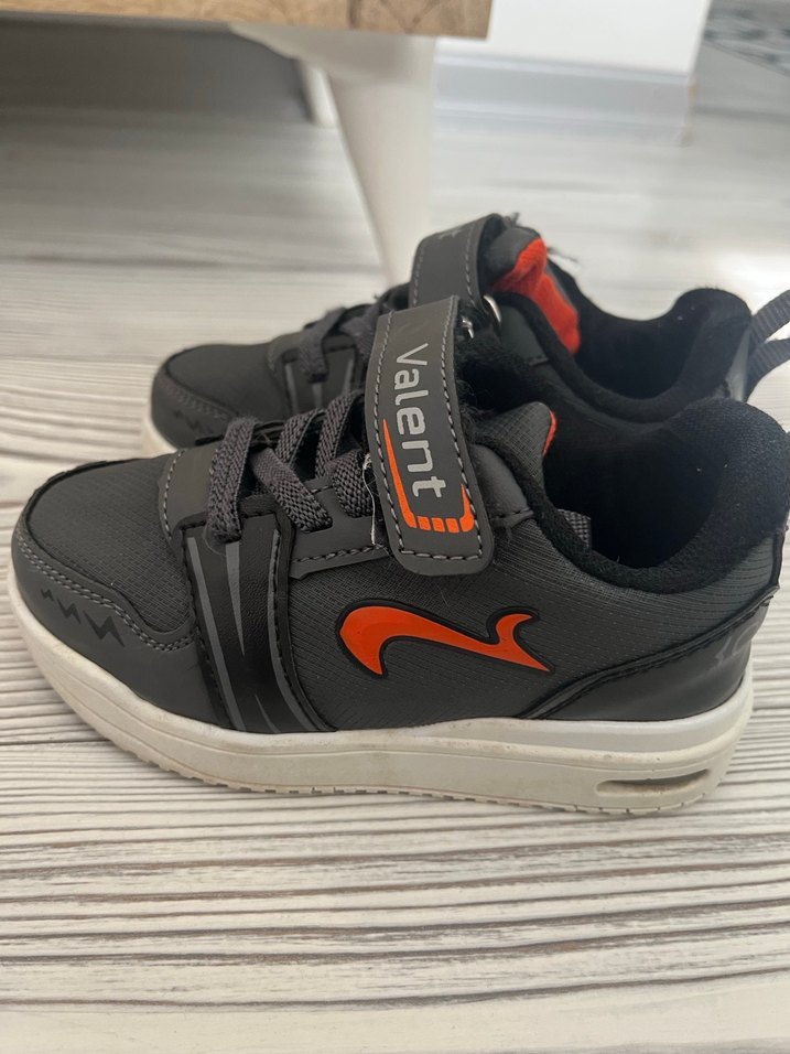 Gri Velcro Bağcıklı Çocuk Spor Ayakkabı - Görsel 3