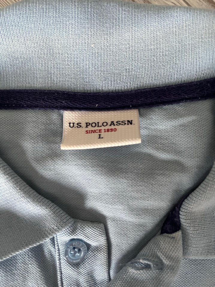 Mavi Erkek Polo Tişört, Kısa Kollu, Düğmeli - Görsel 2